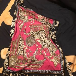 The hot pink one shoulder top is super sexy